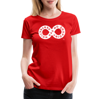 Perfection Has No Endpoint- Women’s Premium T-Shirt - red