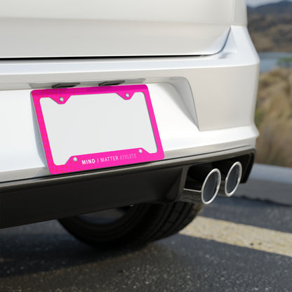 MM Athlete Pink- Metal License Plate Frame