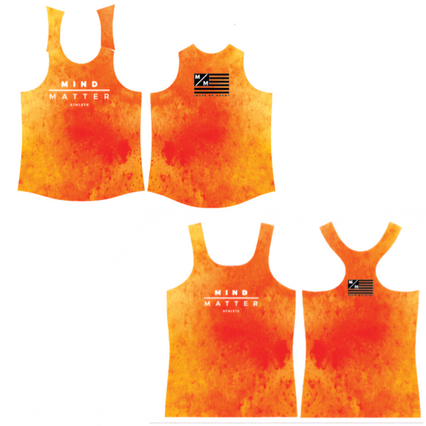 M/M Orange Blast - Performance Running Singlet