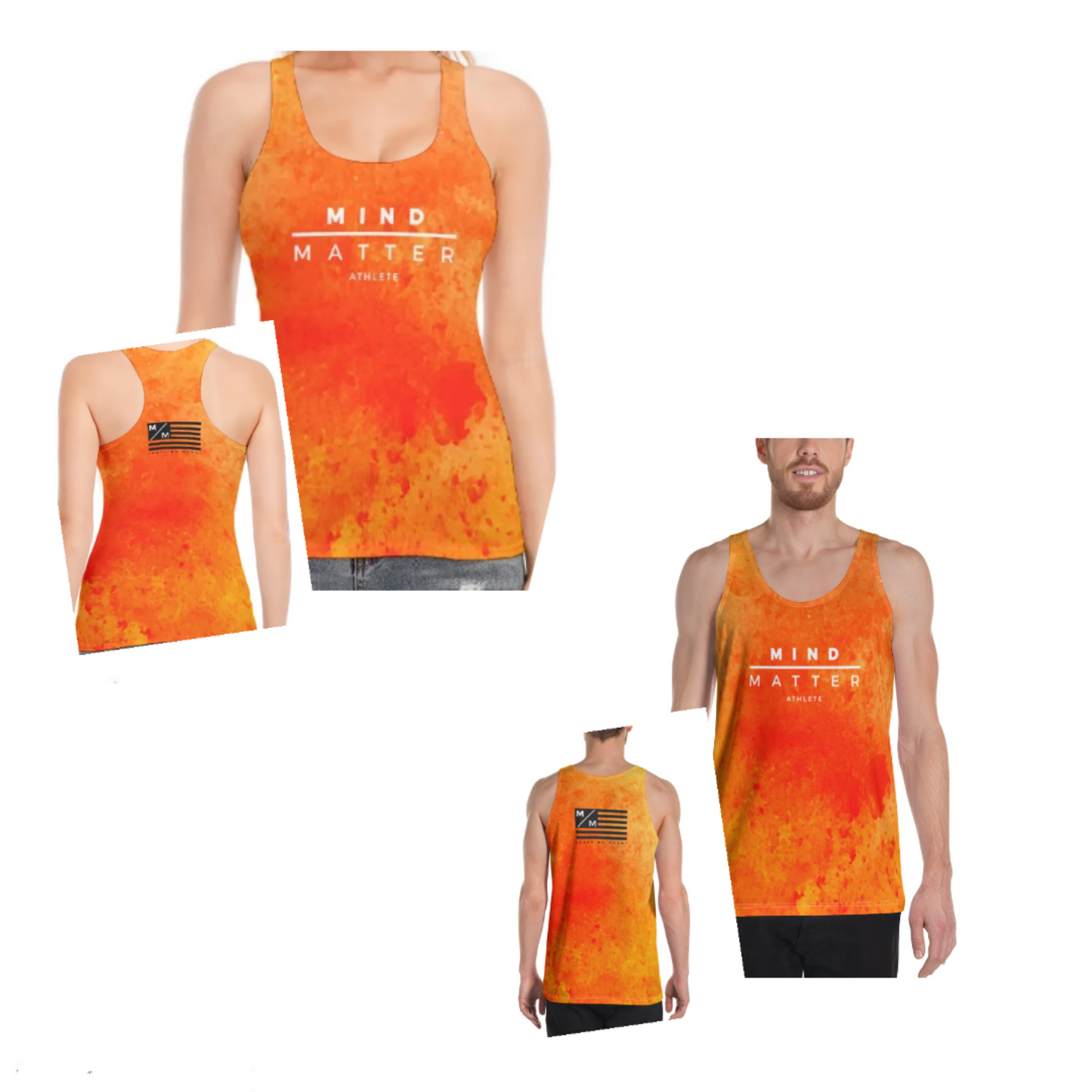 M/M Orange Blast - Performance Running Singlet