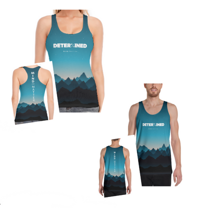 Determined Blue Mountains - Performance Running Singlet