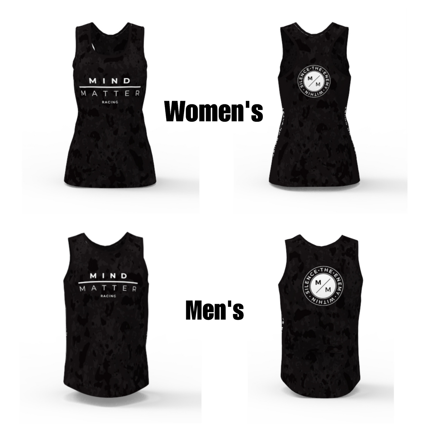 MM Racing - Black Paint Splash - Run Singlet