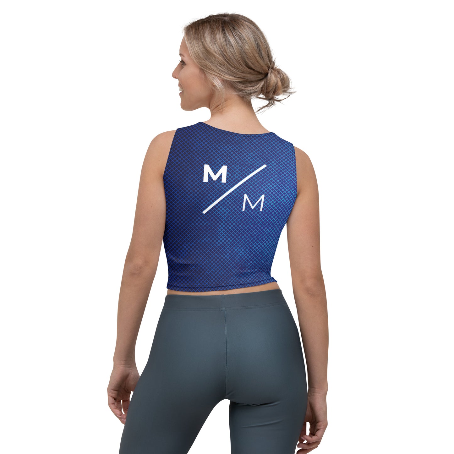 MM Performance Blue- Crop Top