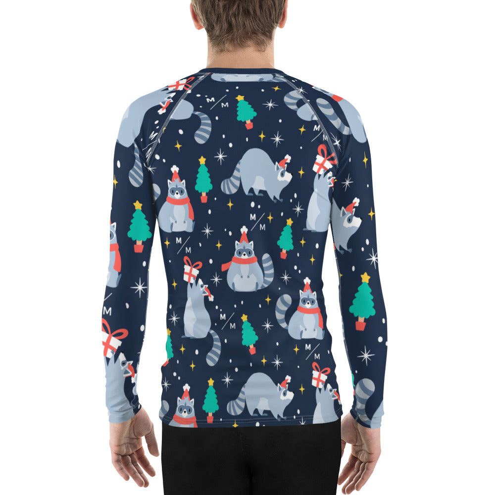 Christmas Raccoon MM- Men's Performance Long Sleeve