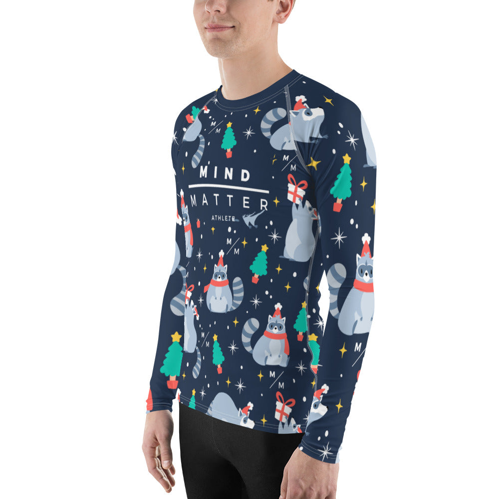 Christmas Raccoon MM- Men's Performance Long Sleeve