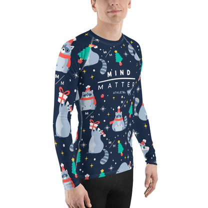 Christmas Raccoon MM- Men's Performance Long Sleeve