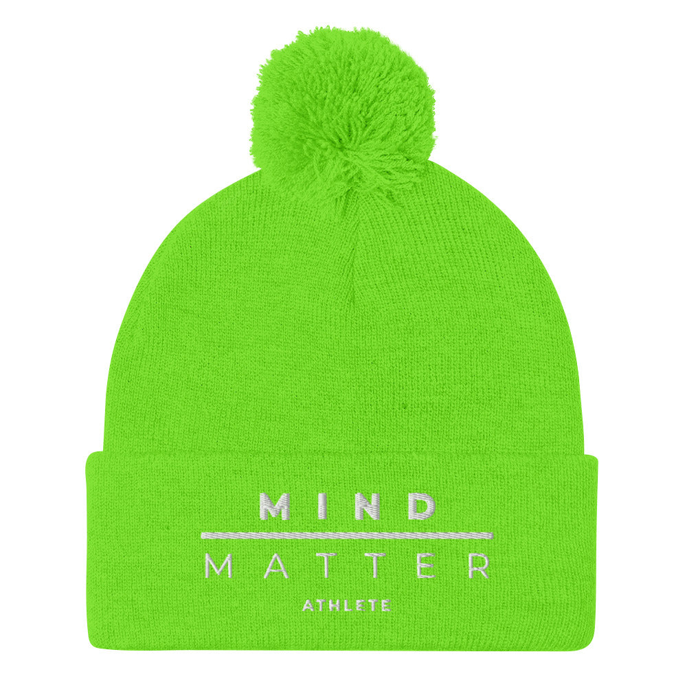 Mind Over Matter Athlete - Pom-Pom Beanie