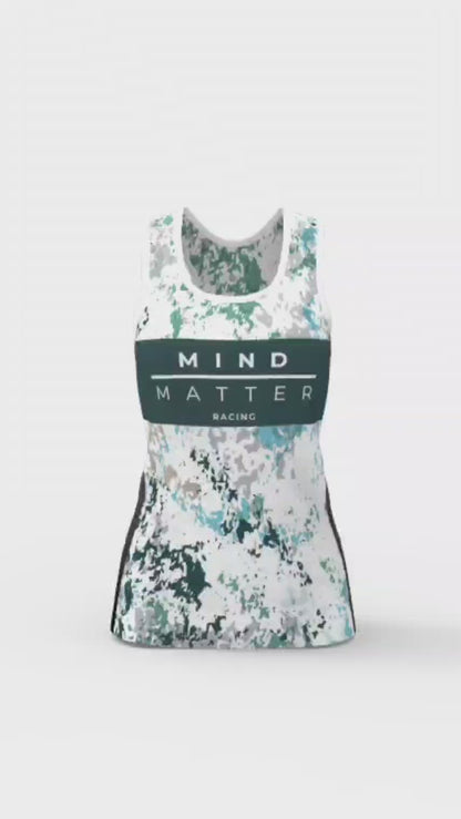 MM Racing - Green Paint Splash - Run Singlet