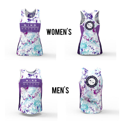 MM Racing - Purple Paint Splash - Run Singlet