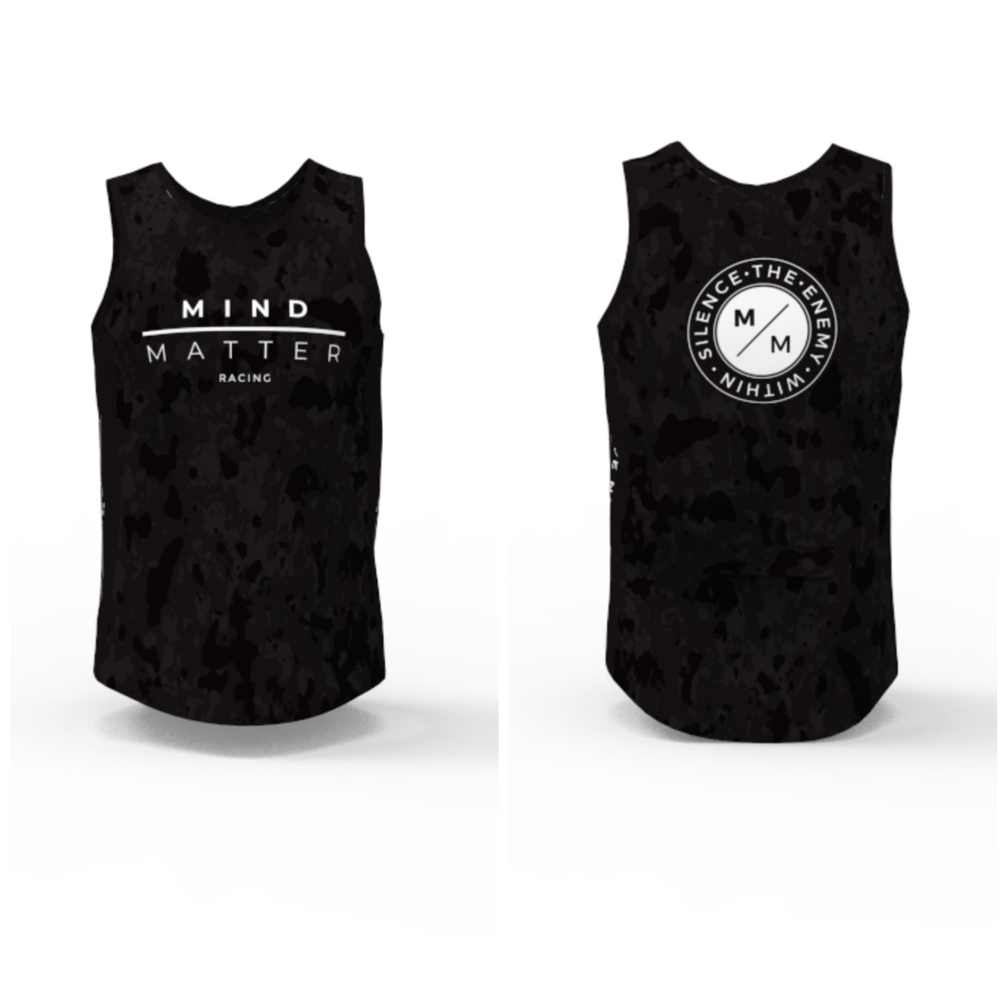 MM Racing - Black Paint Splash - Run Singlet