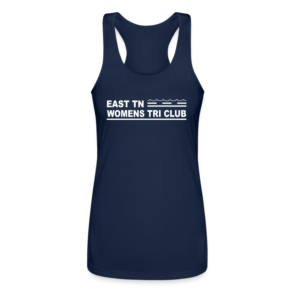 ETN Womens Tri Club- Women’s Performance Racerback Tank Top - navy