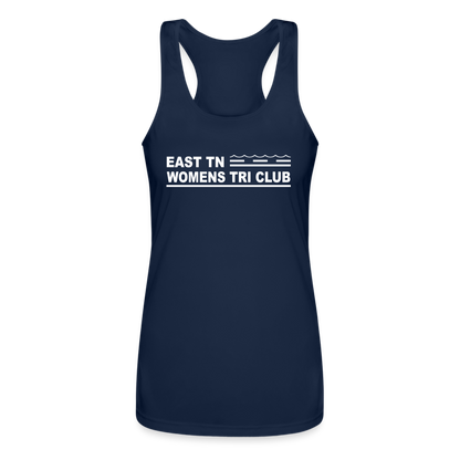 ETN Womens Tri Club- Women’s Performance Racerback Tank Top - navy