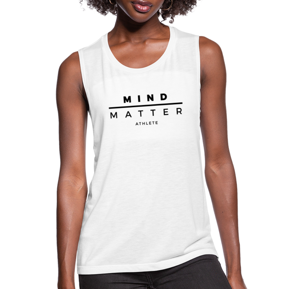 MM Athlete- Women's Flowy Muscle Tank - white