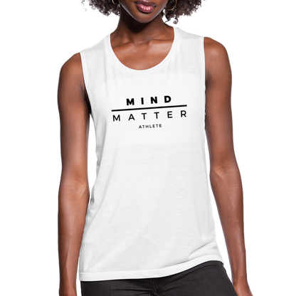 MM Athlete- Women's Flowy Muscle Tank - white