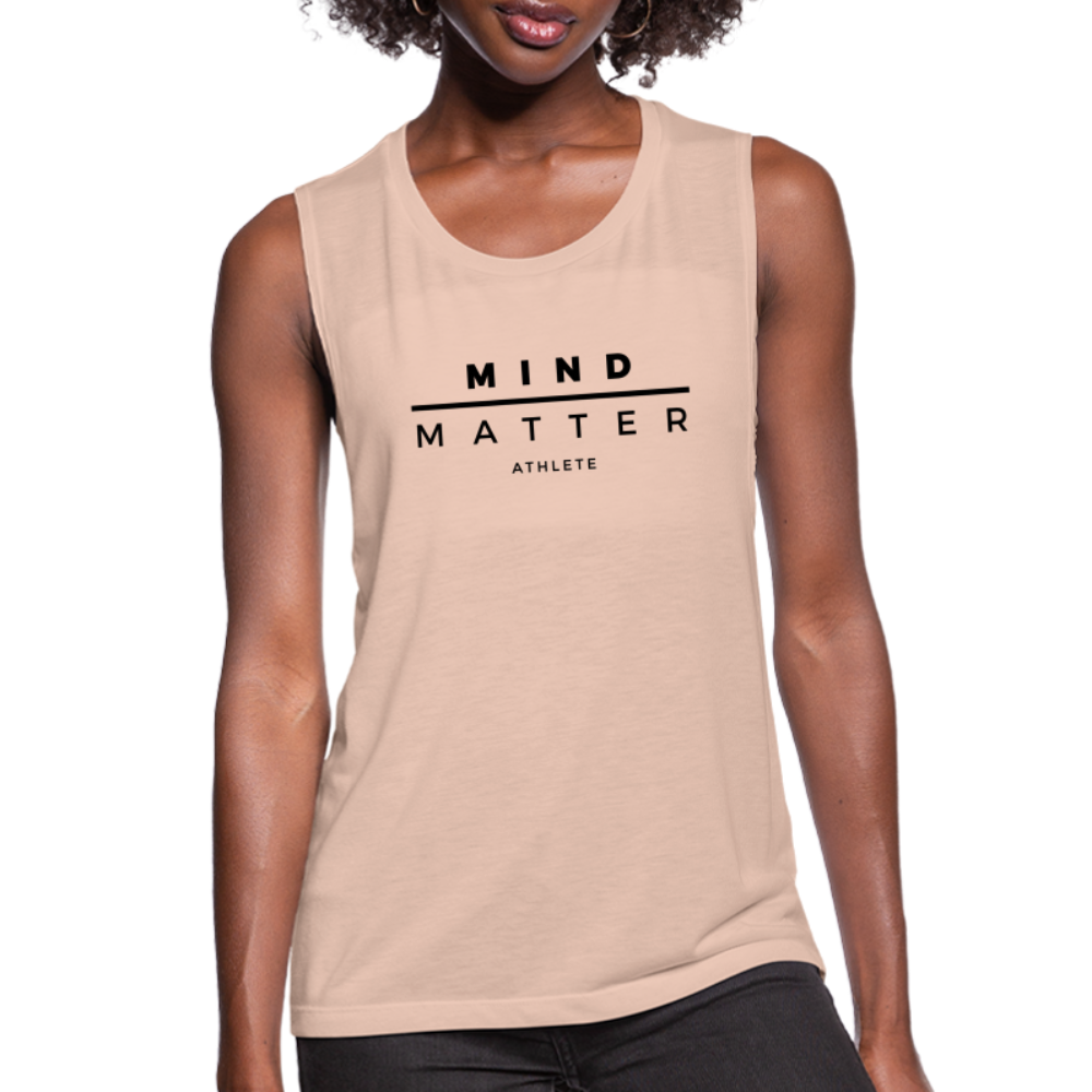 MM Athlete- Women's Flowy Muscle Tank - peach