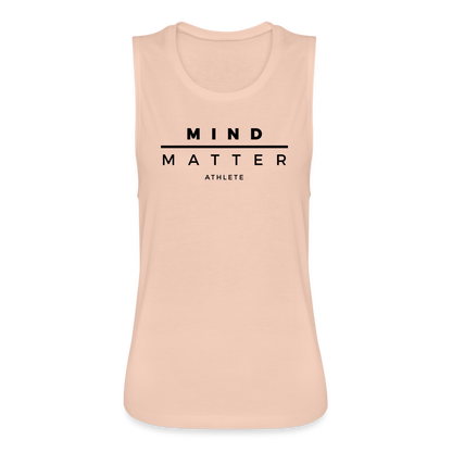 MM Athlete- Women's Flowy Muscle Tank - peach