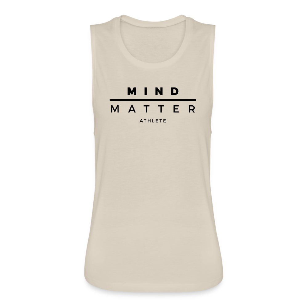 MM Athlete- Women's Flowy Muscle Tank - dust