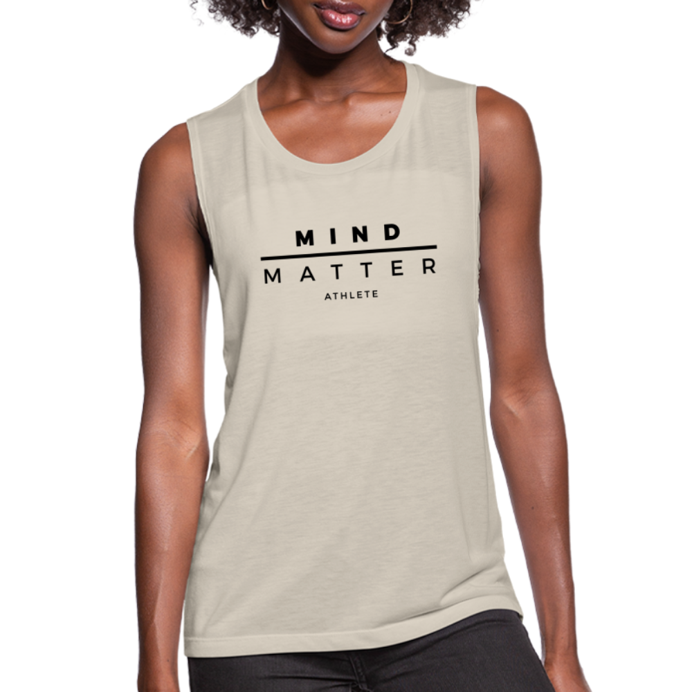 MM Athlete- Women's Flowy Muscle Tank - dust