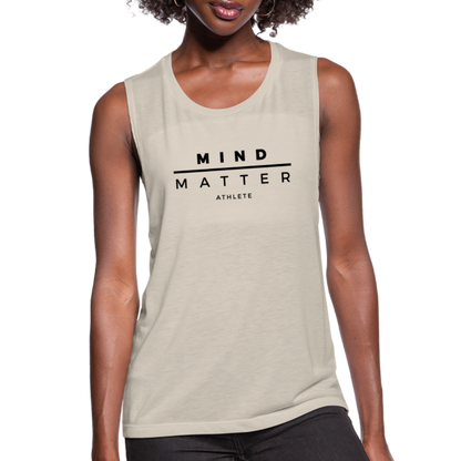 MM Athlete- Women's Flowy Muscle Tank - dust