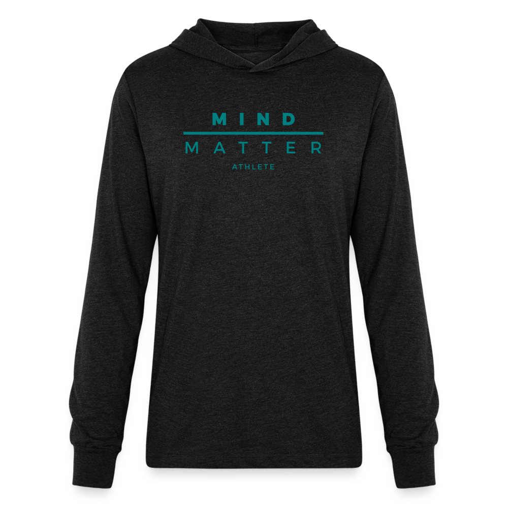 MM Athlete Teal- Unisex Long Sleeve Hoodie Shirt - heather black