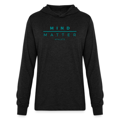 MM Athlete Teal- Unisex Long Sleeve Hoodie Shirt - heather black