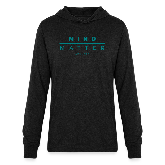 MM Athlete Teal- Unisex Long Sleeve Hoodie Shirt - heather black