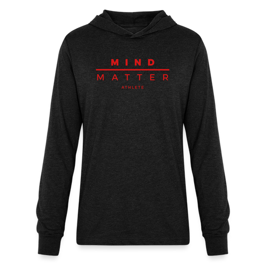 MM Athlete Red- Unisex Long Sleeve Hoodie Shirt - heather black