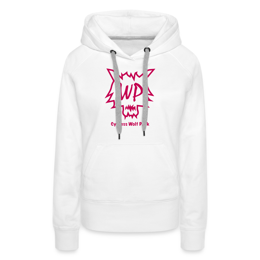 Cypress Wolf Pack Pink- Women’s Premium Hoodie - white