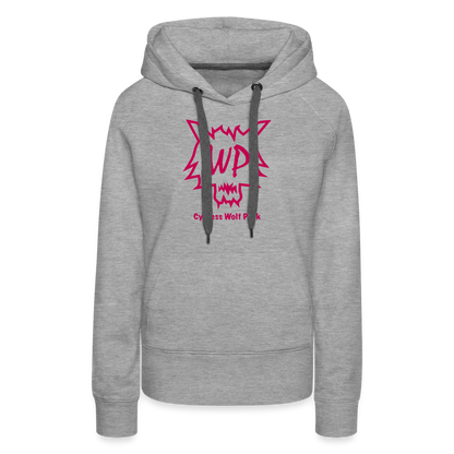 Cypress Wolf Pack Pink- Women’s Premium Hoodie - heather grey