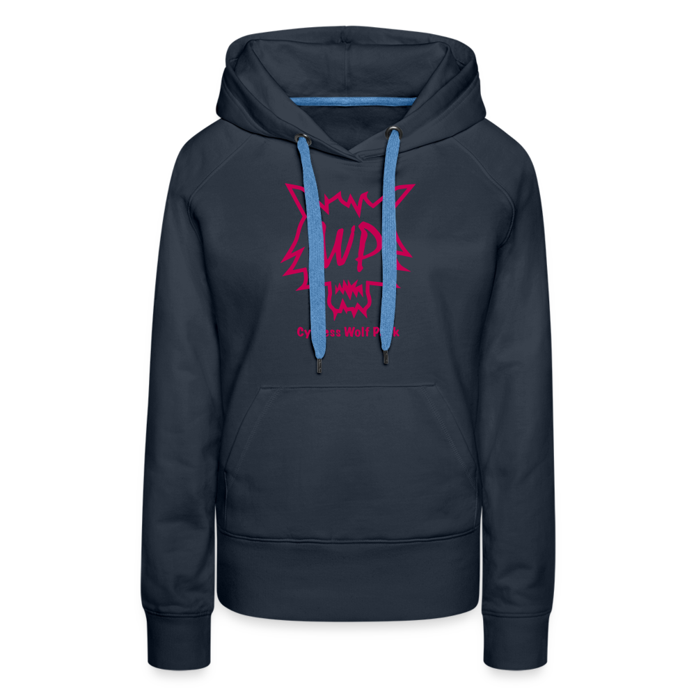 Cypress Wolf Pack Pink- Women’s Premium Hoodie - navy