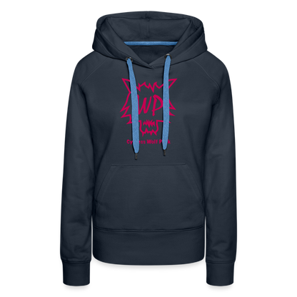 Cypress Wolf Pack Pink- Women’s Premium Hoodie - navy