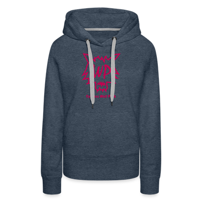 Cypress Wolf Pack Pink- Women’s Premium Hoodie - heather denim