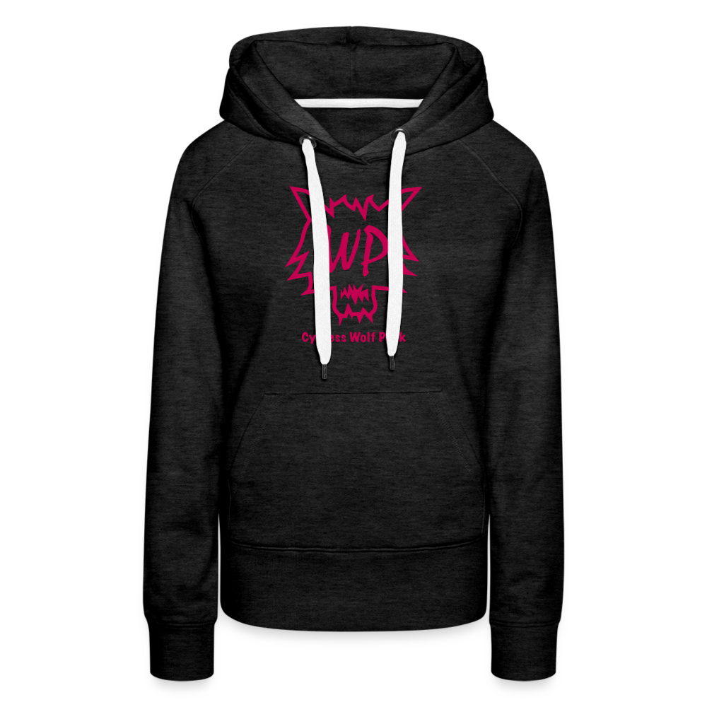 Cypress Wolf Pack Pink- Women’s Premium Hoodie - charcoal grey