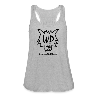 Cypress Wolf Pack- Women's Flowy Tank Top - heather gray