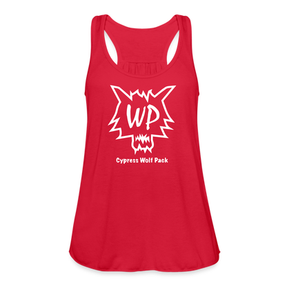 Cypress Wolf Pack- Women's Flowy Tank Top - red