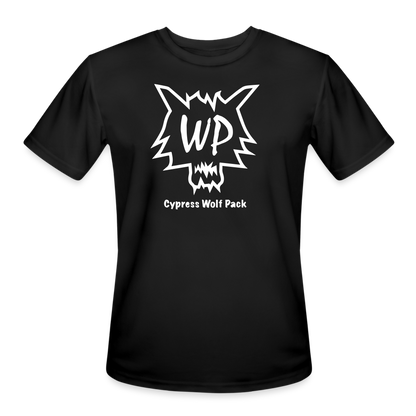 Cypress Wolf Pack- Men’s Moisture Wicking Performance T-Shirt - black