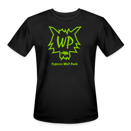 Cypress Wolf Pack Green- Men’s Moisture Wicking Performance T-Shirt - black