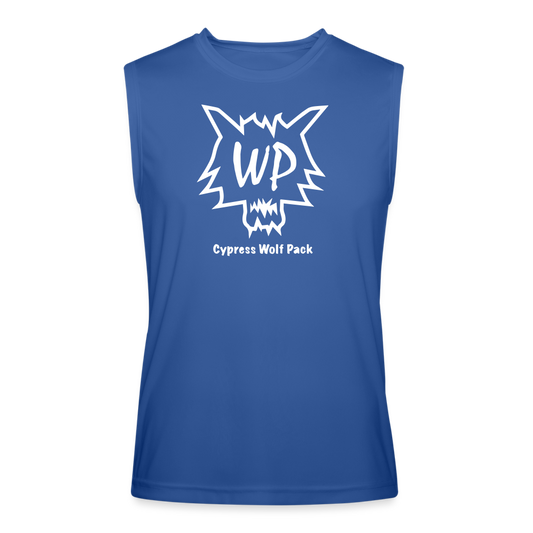 Cypress Wolf Pack- Men’s Performance Sleeveless Shirt - royal blue