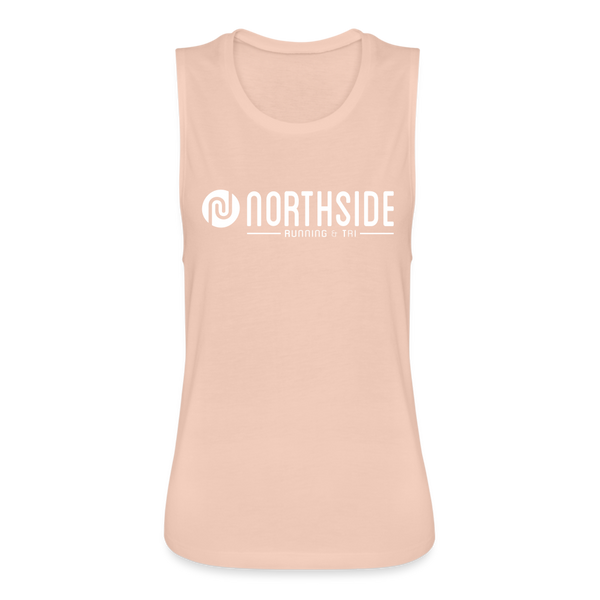 Northside- Women's Flowy Muscle Tank by Bella - peach