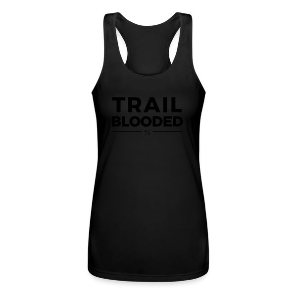 Trail Blooded- Women’s Performance Racerback Tank Top - black