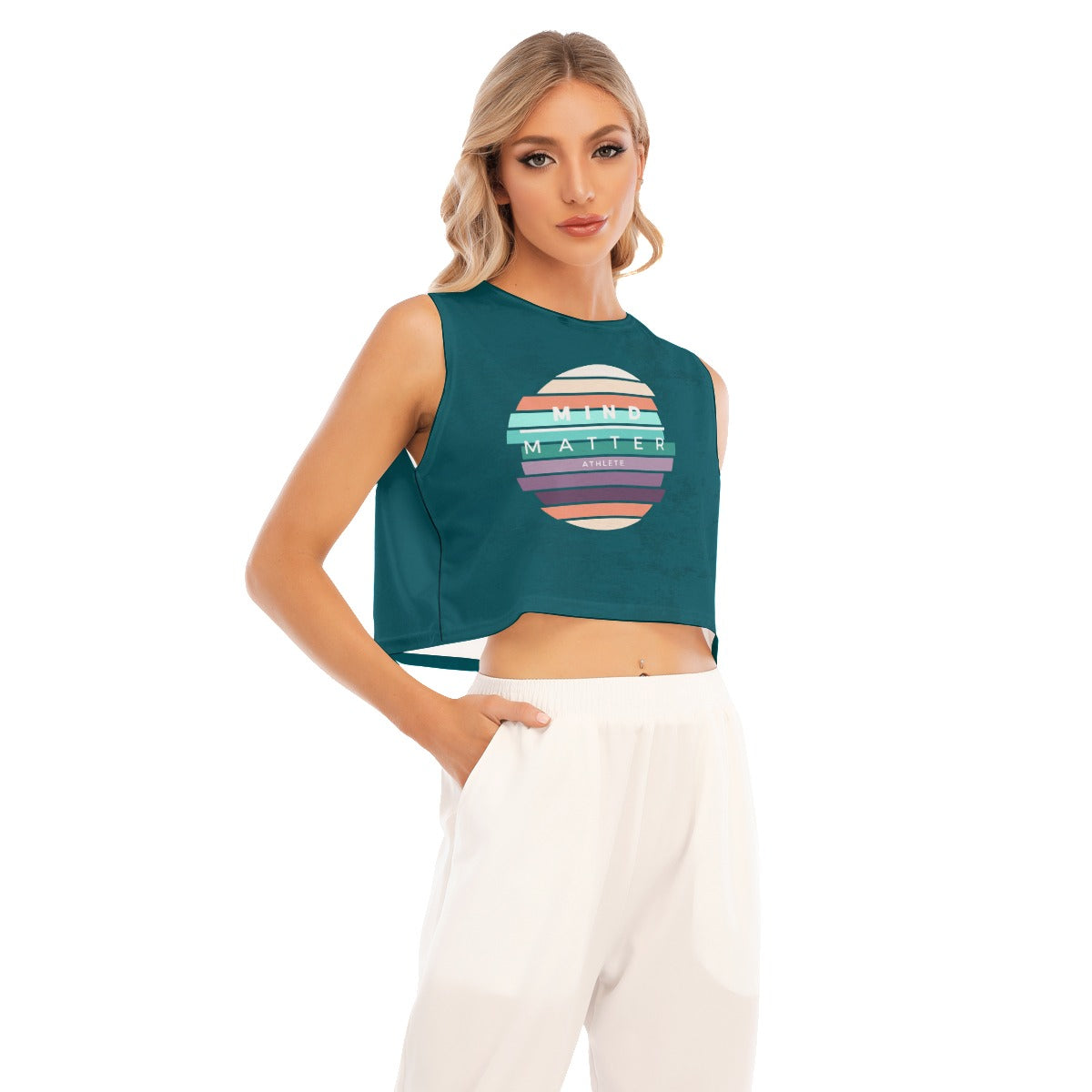 Earthtone- Women's Sleeveless Cropped Top