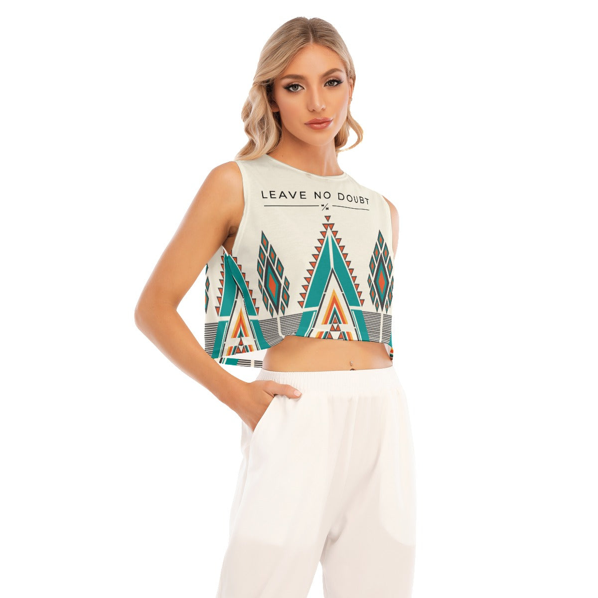 New Mexico- Women's Sleeveless Cropped Top