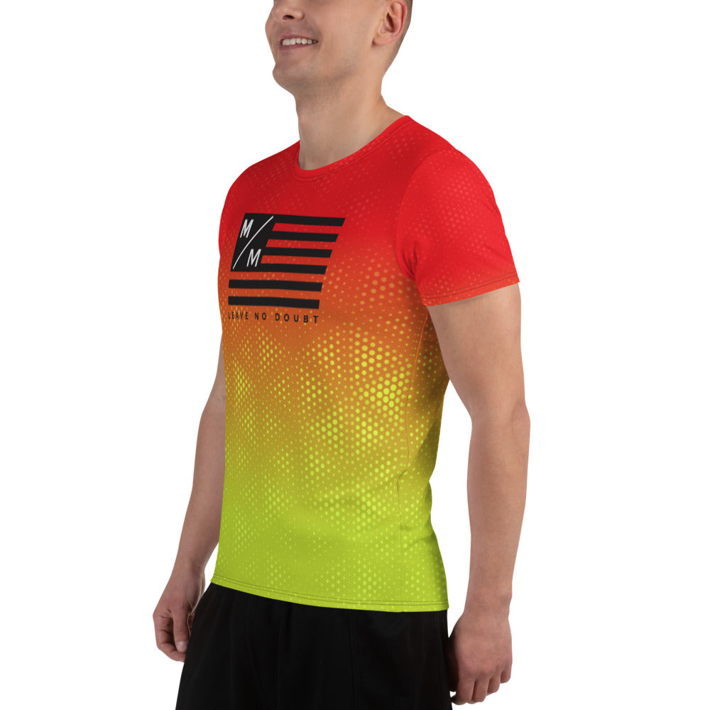 RY MM Flag- Running Men's Athletic T-shirt