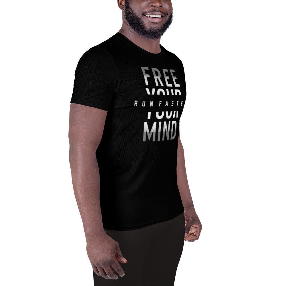 Free Your Mind- Running Men's Athletic T-shirt