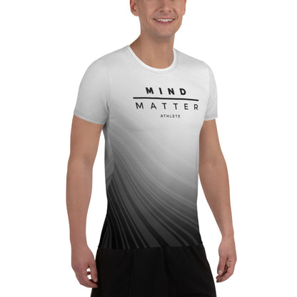 M/M Athlete Black/White Fade- Men's Athletic T-shirt