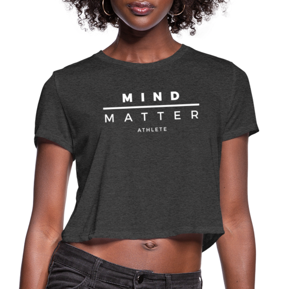 MM Athlete- Women's Cropped T-Shirt - deep heather