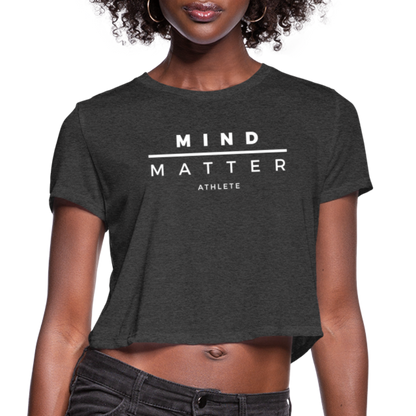 MM Athlete- Women's Cropped T-Shirt - deep heather