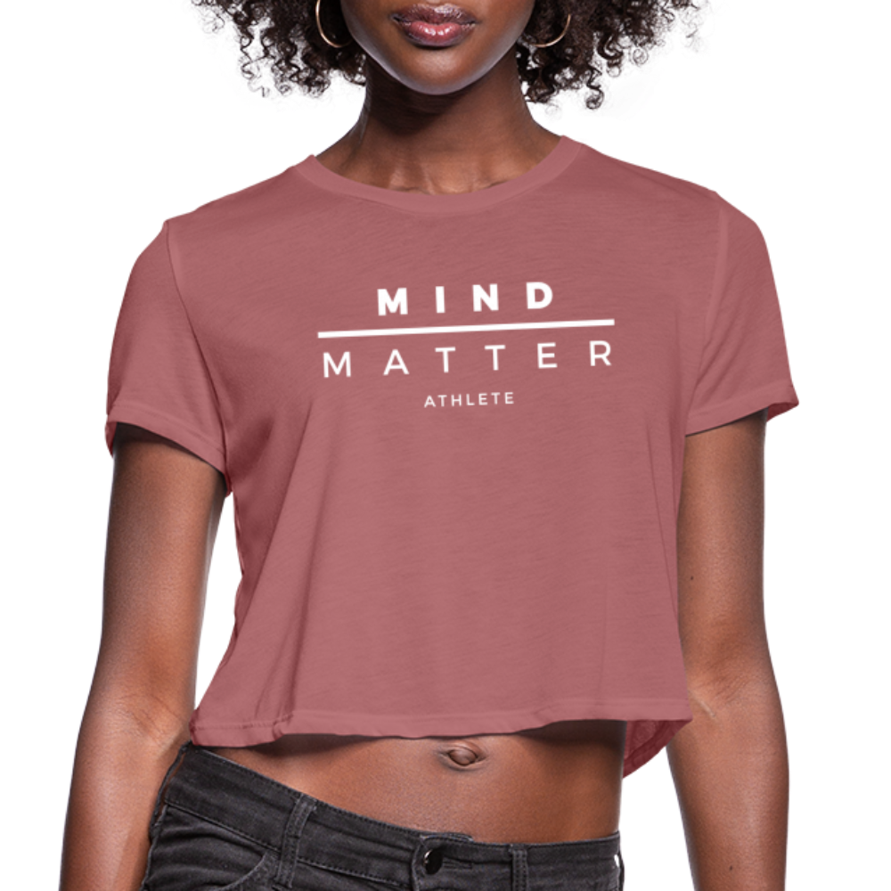 MM Athlete- Women's Cropped T-Shirt - mauve