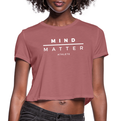 MM Athlete- Women's Cropped T-Shirt - mauve