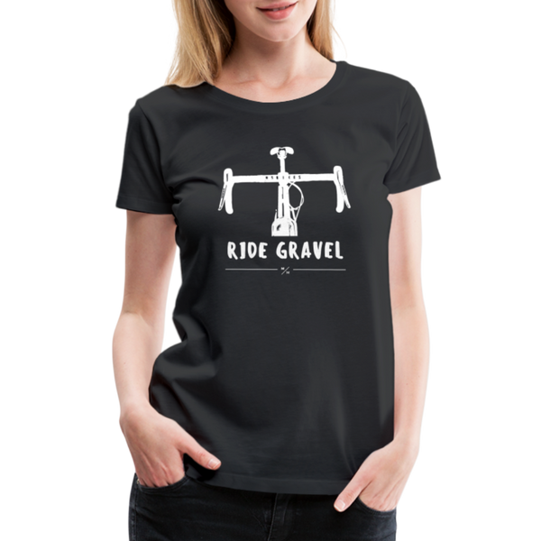 Ride Gravel- Women’s Premium T-Shirt - black